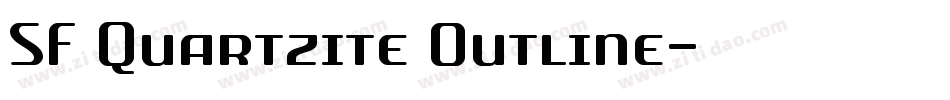 SF Quartzite Outline字体转换